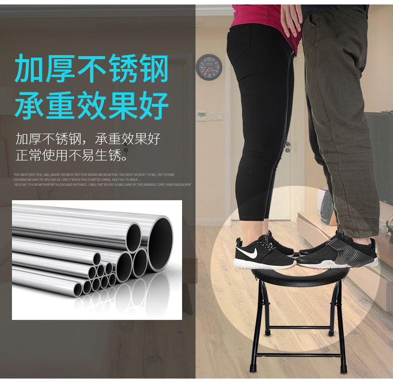 Folding toilet chair, thickened mobile simple toilet for the elderly, pregnant women and the disabled, factory direct sales Item Picture