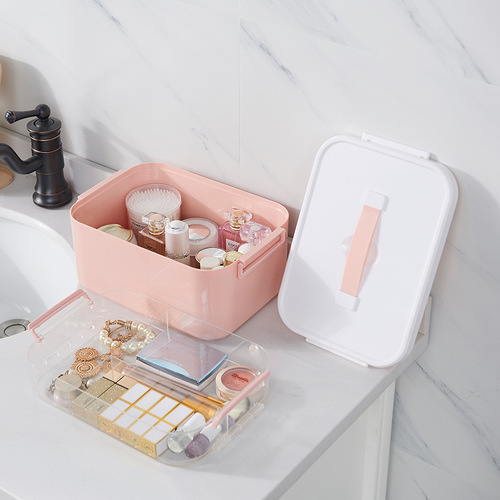 Manufacturer Supply Plastic Medicine Box Home Square Two-Layer Emergency Handheld Medical Box Storage Dustproof Box Wholesale