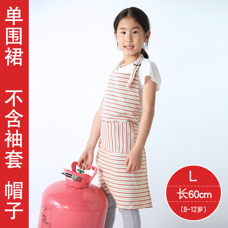 Delantal de los niños con mangas ropa chef traje lindo verano Delgado logotipo personalizado caligrafía creativa clase entrenamiento algodón y lino