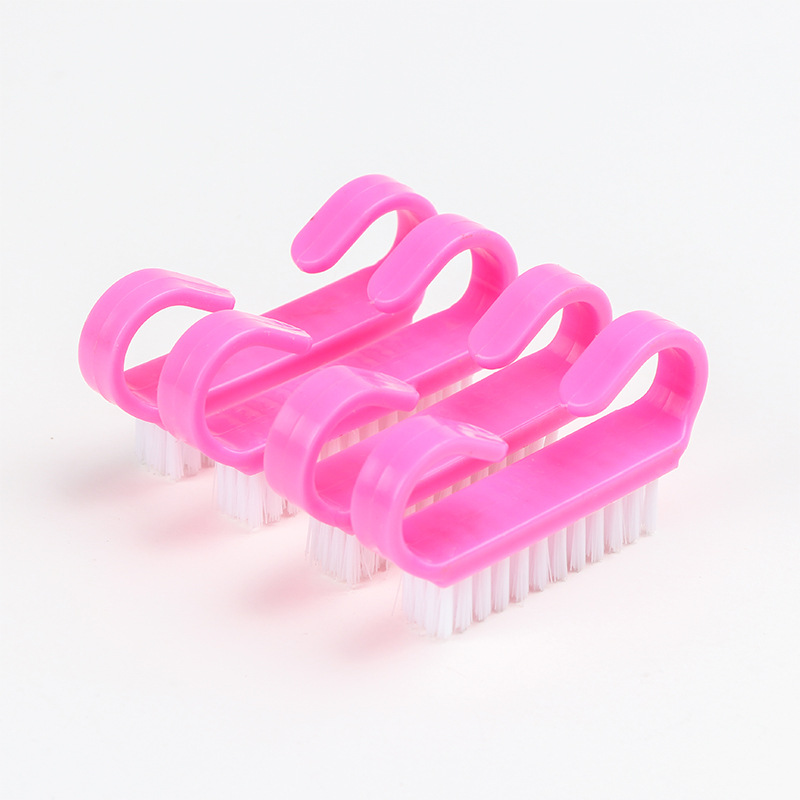 Nail brush small gift manufacturers nail tools small horn brush solid color horn brush dust plastic brush