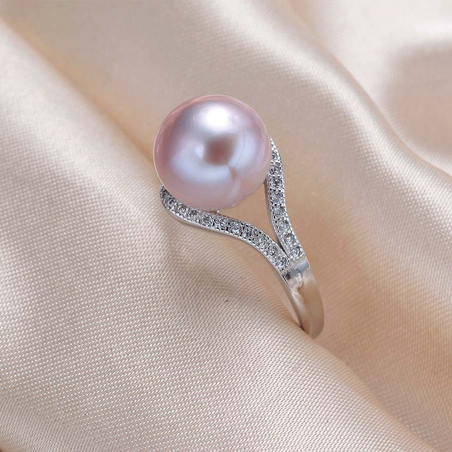  adjustable ring pearl, European style, Aliexpress
