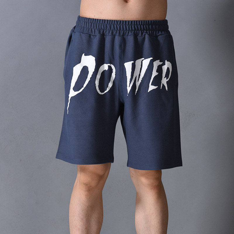 2019夏季新款休闲运动短裤男字母印花潮篮球裤松紧腰休闲短裤批发|ms