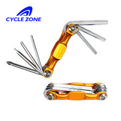 Bicycle Repair Tools 7-in-1 7-in-1 Portable Multi-function Combination Wrench Screwdriver Folding Set