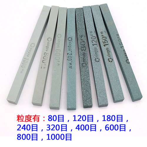 Silicon carbide oil stone strip, sand strip, jade polishing tool sharpener, sharpening stone 150*12*12 square