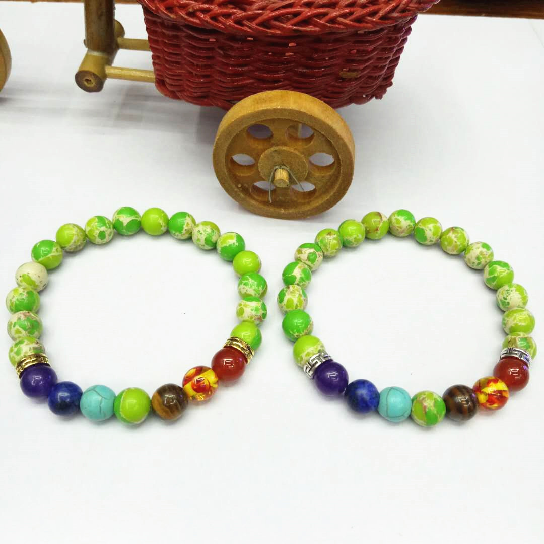Factory direct sales of Seven Chakra King Stone Bracelet, yoga energy bracelet, Natural stone combination bracelet, a bestseller in Europe and America detail image 8