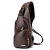 Men's one-shoulder bag, sports chest bag, bag strap, for leisure