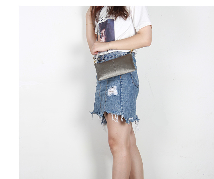 156g Weight Polyester Lining Material Zipper Closure Type Single Shoulder Strap Strap Type Envelope Bag, Shoulder Bag Bags Type Leather Material Solid Color Pattern Fashion Style Square Shape Royal Blue, Orange, Grey, Rose Red, Purple, Red, Green, Blue, Wine Red, Silver, Yellow, Black Color Small Size Small Leather Solid Color Fashion Zipper Envelope Bag Shoulder Bag 13