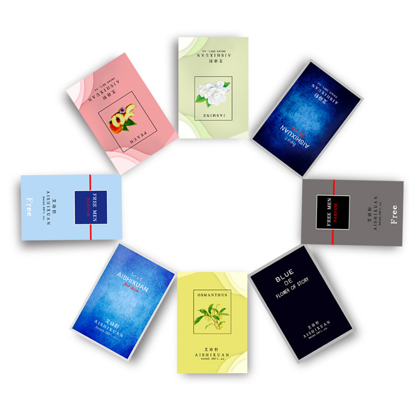 卡纸试管香水小样赠品礼物新款3ml多种花香型香水礼品袋厂家批发