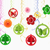 Three dimensional decorations with butterfly, layout, pendant, flowered