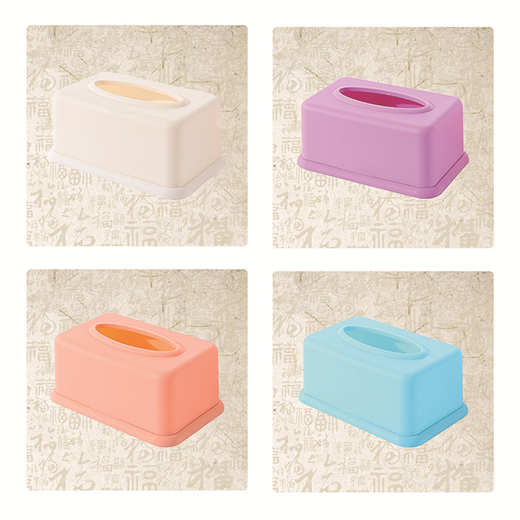 Super large Tissue box 21cm Custom Custom LOGO Plastic Tissue box Paper pumping box Plastic advertisement Tissue box