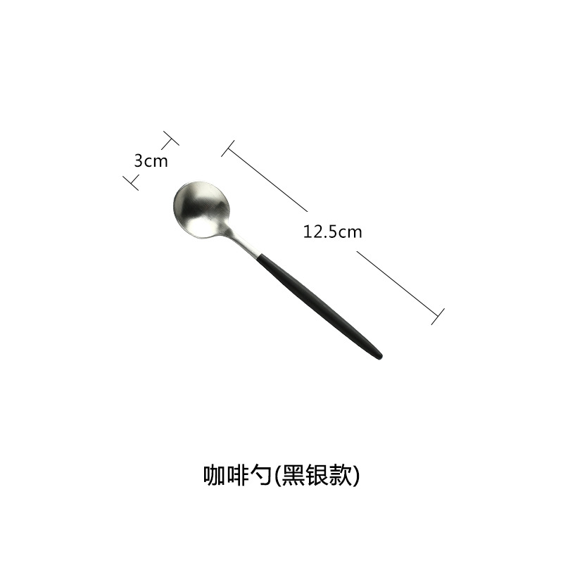 Cuchillo y tenedor de estilo occidental traje de cuchara Cuchillo y tenedor de acero inoxidable 304 de metal