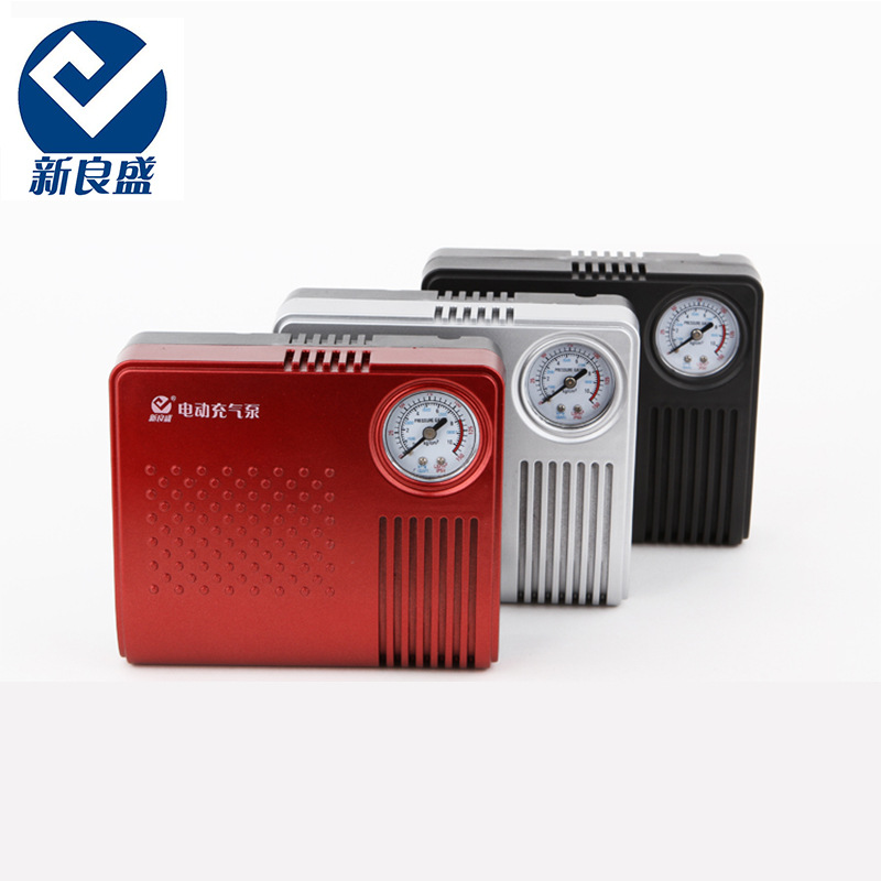 新良盛 12V电动充气泵 汽车轮胎打气泵 便携式车载充气泵