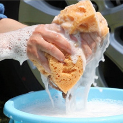 Honeycomb Anti-wear Car Wash Sponge 9CM Car Cleaning Large Hole Damage-free Car Paint Unpackaged Coral Sponge Factory