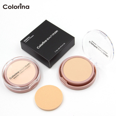 COLORINA monochrome Concealer Powder 4 colors Oil control Wet and dry Dual use Make up Repair capacity powder Manufactor Direct selling