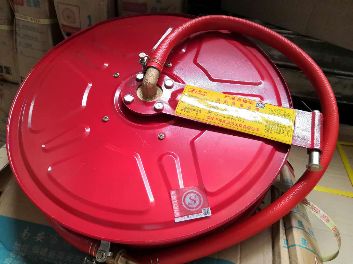 祥发消防卷盘软管国标20/25米自救消防卷盘3C认证