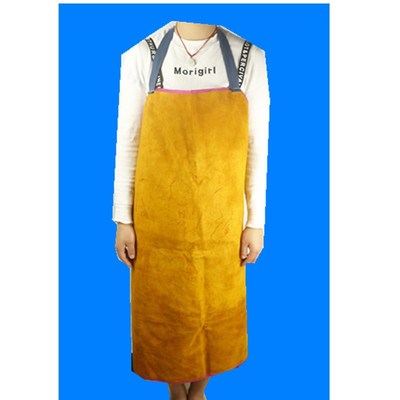 劳保服钢铁冶炼服焊工防护服 电焊围裙牛皮反穿衣围裙|ru