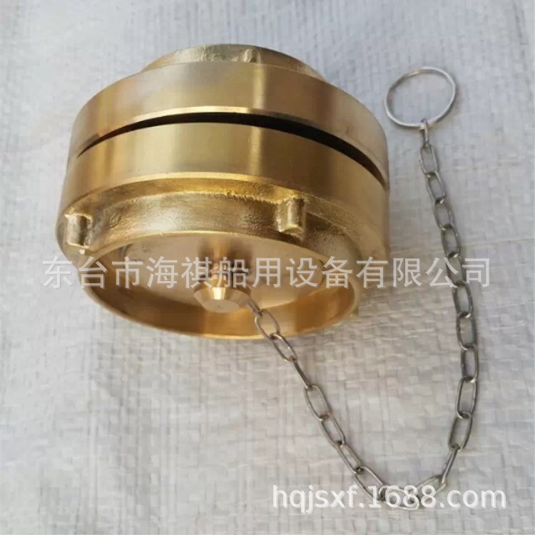 40/50/65mm国标消火栓堵头 美式管牙接扣 铜质船用消防栓铜质闷盖