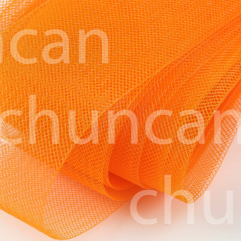 4cm elastic stretch mesh with horsehair fishbone tulle wedding Latin dance headpiece accessory