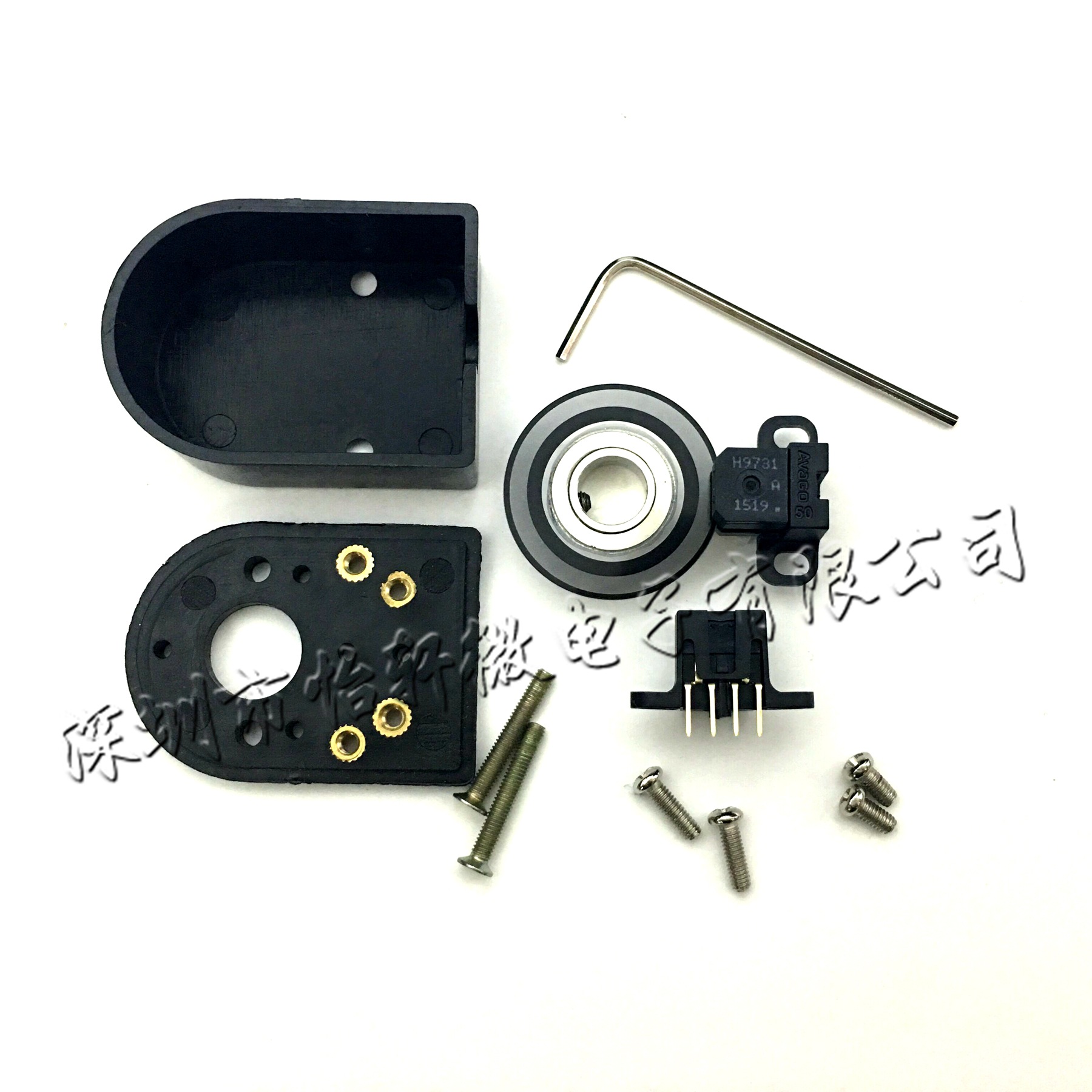 增量编码器 两相500P/R 500线 输出5V 散件分体式电机