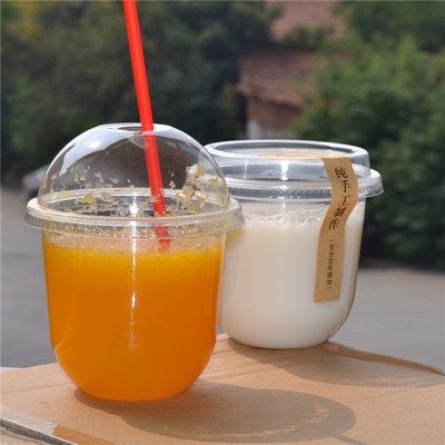 360ml-420ml thickening Temperature Mousse Cup Net Red Cup fat disposable tea with milk Light Cup yogurt Thomas Cup