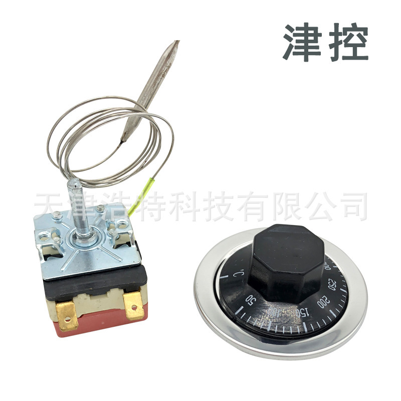 Two feet red bottom temperature control switch rotating temperature controller home appliance electric heating equipment temperature control switch wholesale