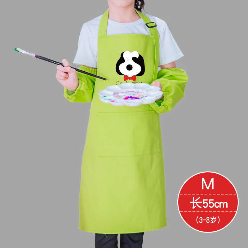 Lindo delantal sin mangas de dibujos animados los niños bebé pintura arroz ropa cerámica hornear Escuela Primaria estudiante clase arte protectora