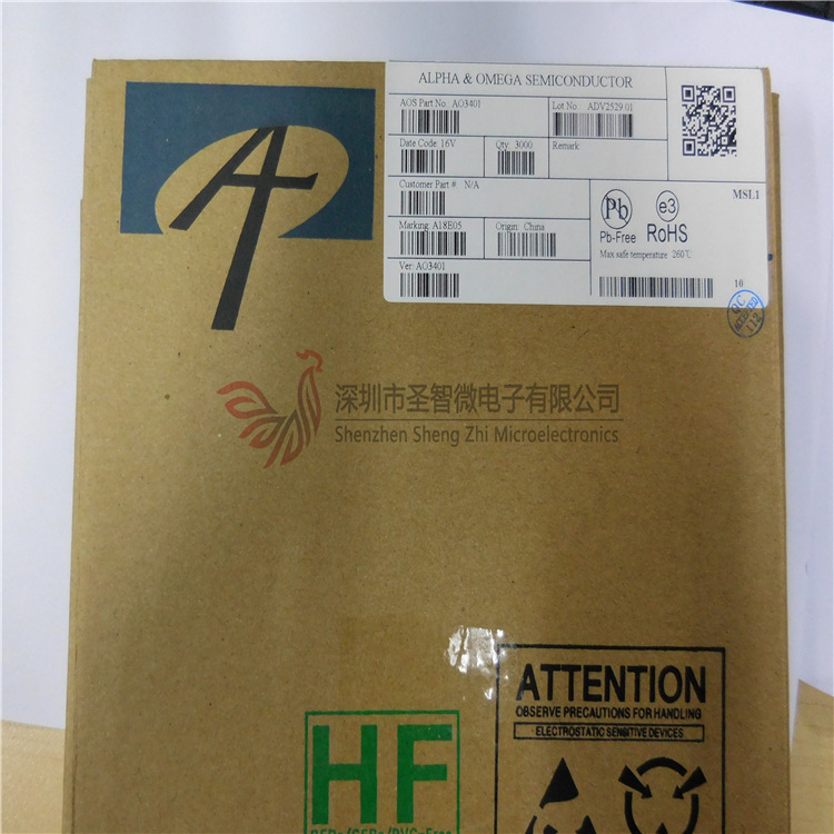 美国AOS 万代 AO3401 SOT23 场效应管P沟道  丝印A19T 4.2A/30V