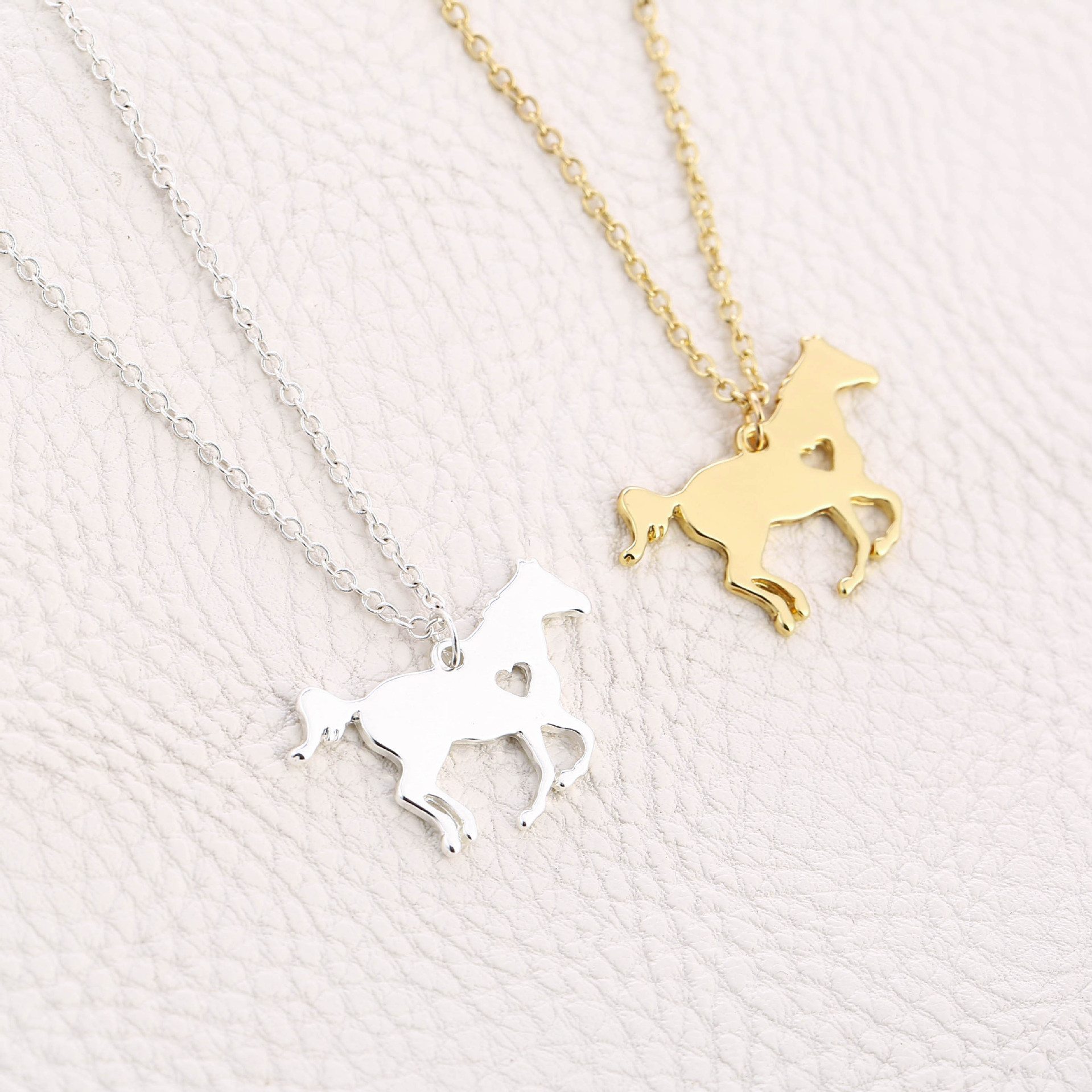 Casual Streetwear Horse Titanium Steel Metal Pendant Necklace display picture 2