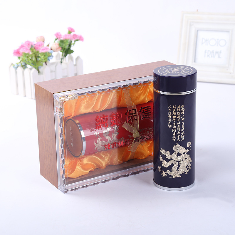 古典中国风不锈钢保温杯便携手提水杯礼盒包装厂家批发可定制LOGO