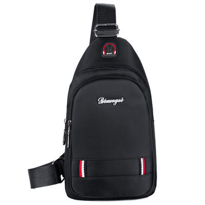 new pattern leisure time Chest pack men and women waterproof Nylon Little bag customized Simplicity Headphone jack Cloth Stall Collection