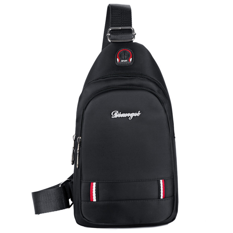 new pattern leisure time Chest pack men and women waterproof Nylon Little bag customized Simplicity Headphone jack Cloth Stall Collection
