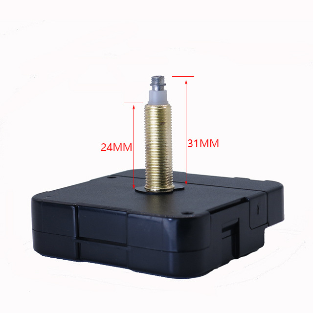 AliExpress caliente DIY reloj creativo HR1688 eje largo torque grande Reloj de pared movimiento + 20cm reloj de metal aguja