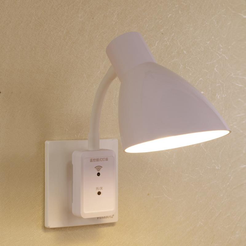 廠家直銷手動遙控罩子小夜燈 臥室小台燈床頭夜奶燈插座夜光燈