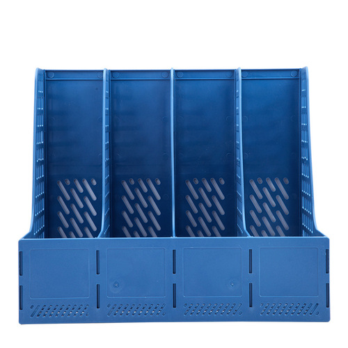 Deli 33777 four-link file frame multi-layer frame archive folder storage box office storage rack file basket