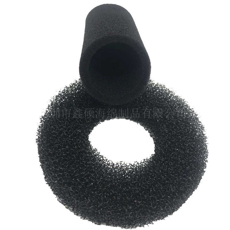 白色过滤海绵 饮水机过滤芯海绵  海绵圆柱 空心50PPI过滤棉