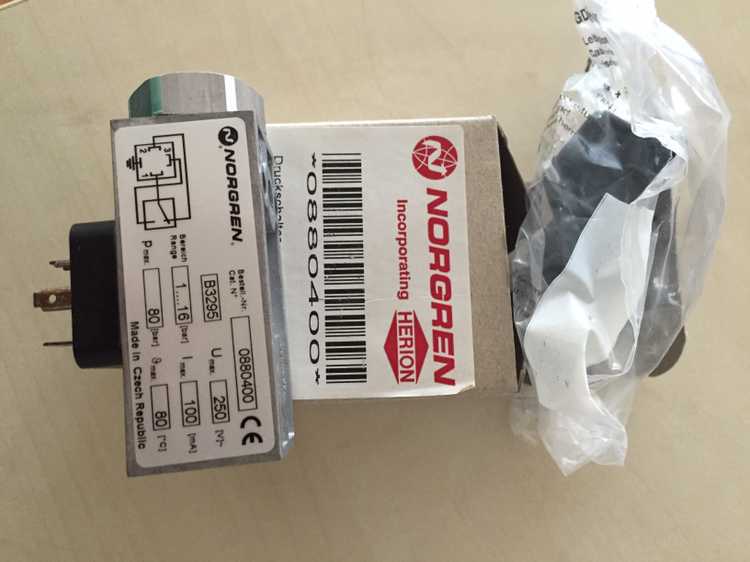 NORGREN 诺冠0880400 压力开关 授权代理 原装进口