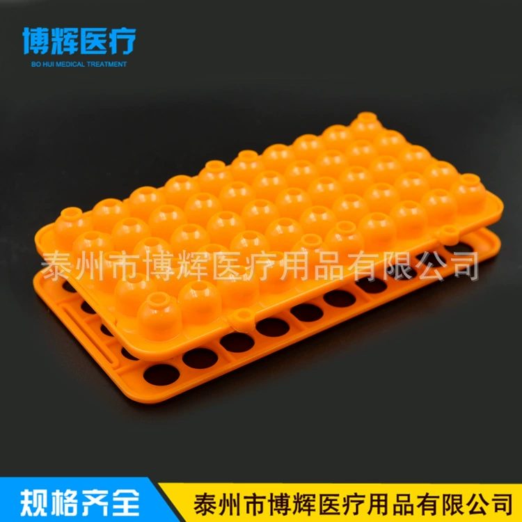 Пластиковая стойка для пробирок Стойка для лабораторных пробирок с 50 отверстиями Для отбора проб нуклеиновых кислот Стойка для пробирок 18 мм Съемная Центробежная многофункциональная стойка для пробирок