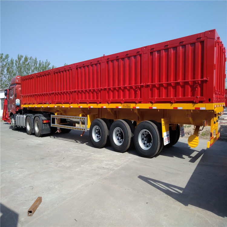 后翻自卸车,侧翻半挂自卸车60箱板可以加花篮6桥抽拉低平板半挂车