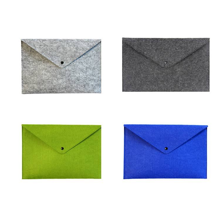 毛毡文件袋多色可选档案袋商务办公文件包 供应毛毡包
