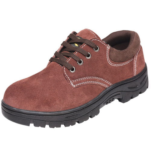 Cross-border wholesale suede cowhide labor protection shoes, anti-smash, anti-puncture, safety protective shoes, low-cut wear-resistant, non-slip work shoes