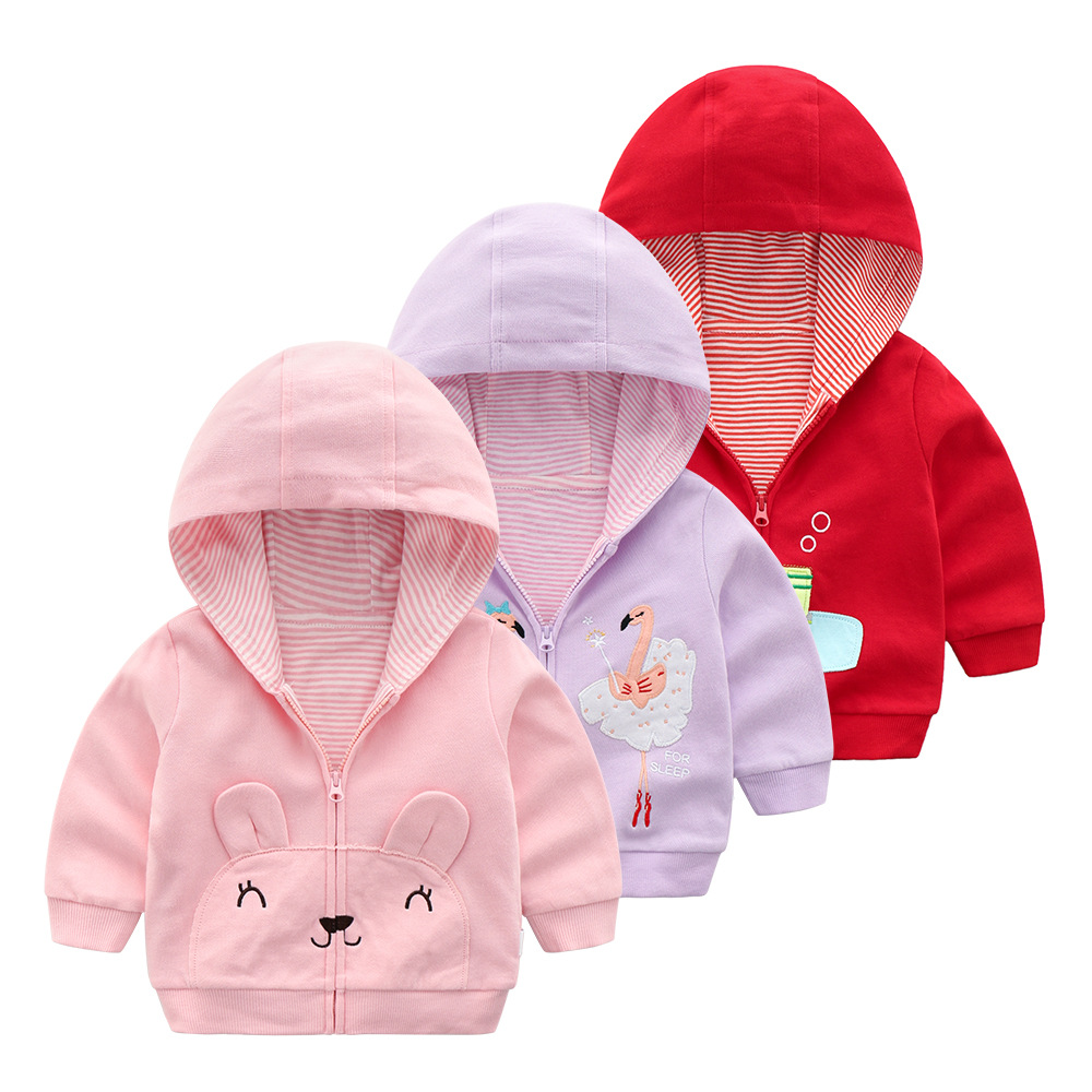 2018 spring and autumn New products coat men and women baby Hooded zipper Sweater Long sleeve BS20066