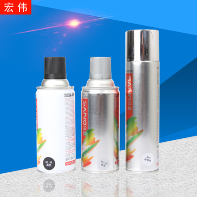 U.S.A Three and Car products Metallic color Aerosol  Hand painting Flash Gold and Silver Paints Color optional