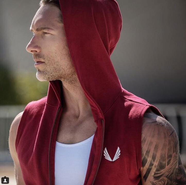 Muscle maiba comprehensive training sports training slim running casual fitness sleeveless sweater