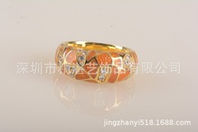 精湛艺首饰厂制造 黄金珐琅上色加工 珐琅上色珠宝加工 珐琅制造