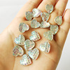 Resin heart-shaped, accessory, shiny earrings with accessories, 12mm, mermaid, 13 colors