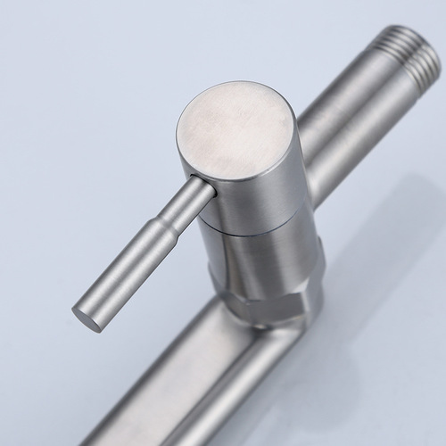 In-wall kitchen single cold water faucet stove extended spout balcony laundry pool mop pool 304 quick-open faucet