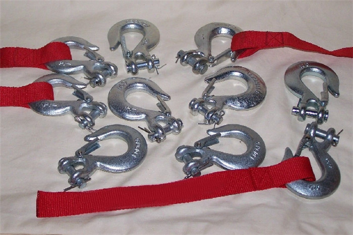 12000磅13500磅越野车电动绞盘钩 羊角挂钩 红飘带 绞盘配件 钢钩