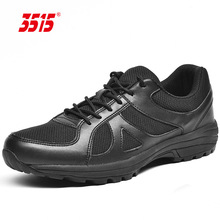 際華3515強人透氣網布耐磨黑色戶外運動鞋跑步鞋16夏作訓鞋徒步鞋