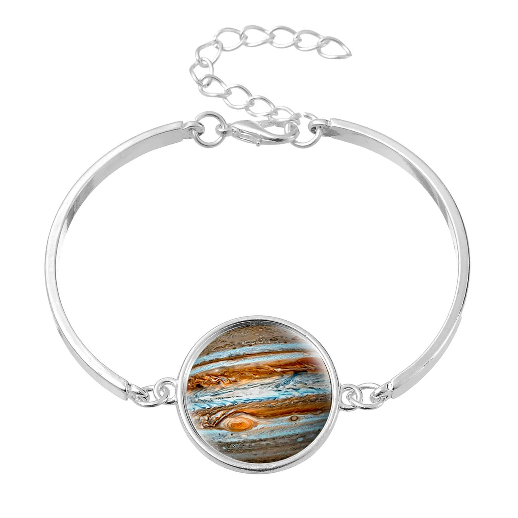 Луна, звёздное небо, модный металлический браслет, 2018 год, Aliexpress, новая коллекция, с камнем, европейский стиль