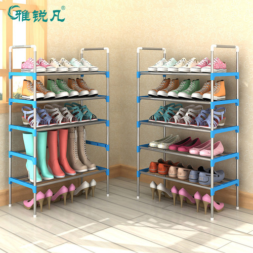Simple shoe rack, five-layer, six-layer and seven-layer free combination shoe cabinet, fashionable multi-layer ultra-low price without dust cover